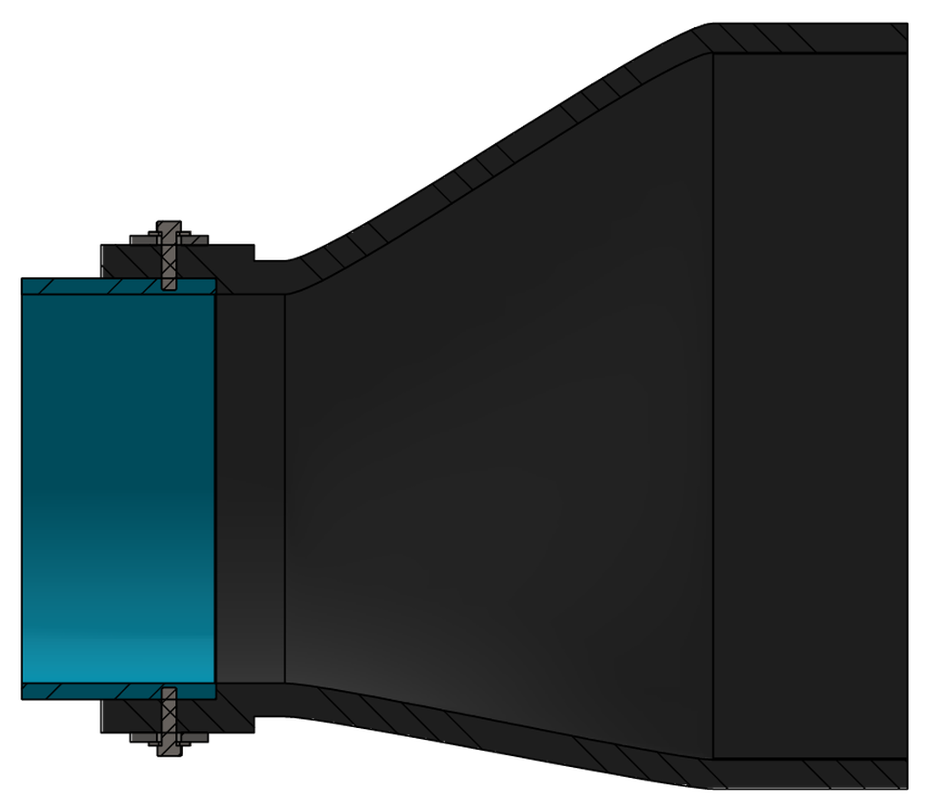 Rendering of the Proco 711 Duckbill Check Valve